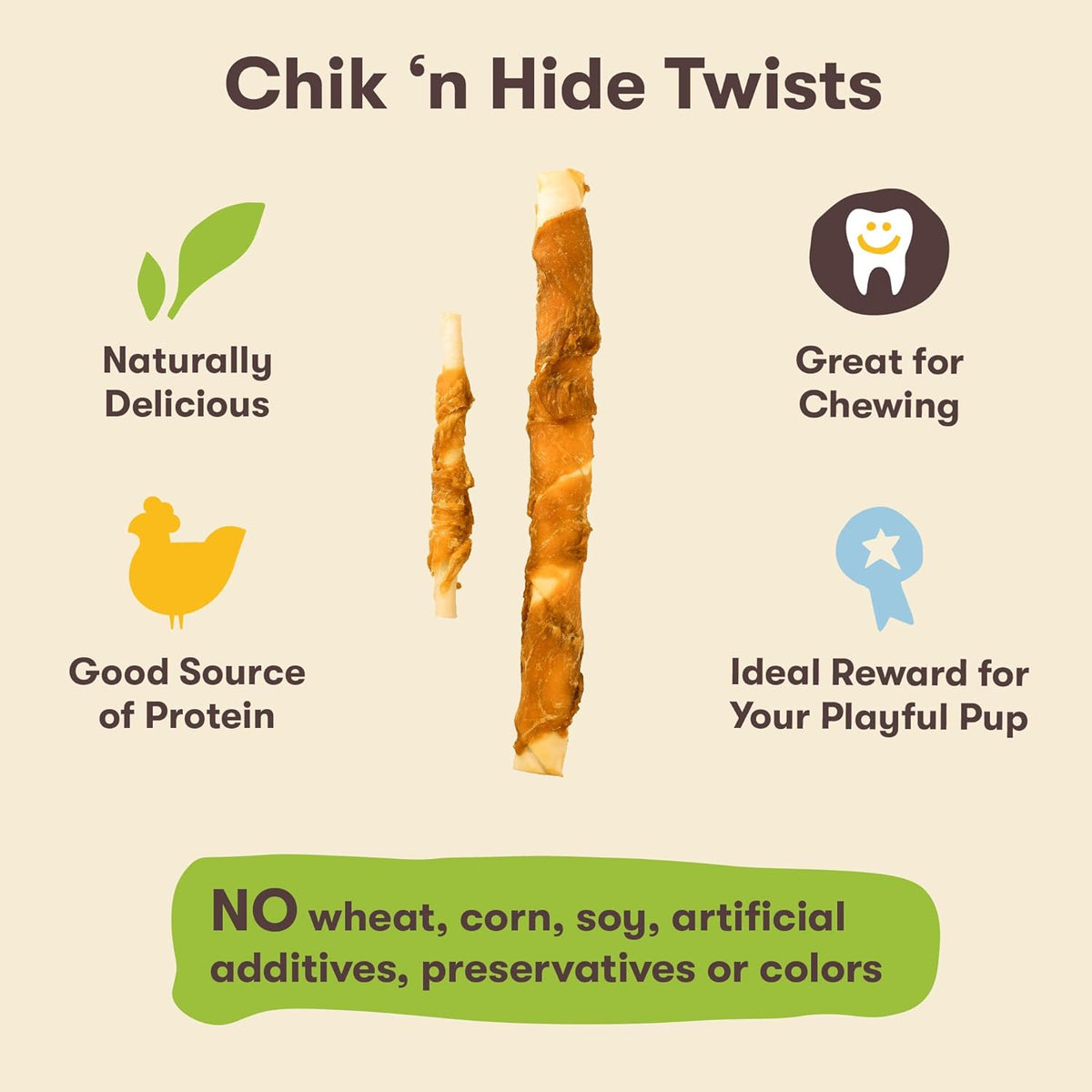  Chicken Hide Twists Regular