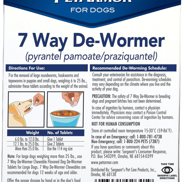 De-Wormer for Small Dogs