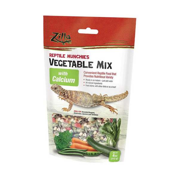 Zilla Reptile Munchies Vegetable Mix with Calcium