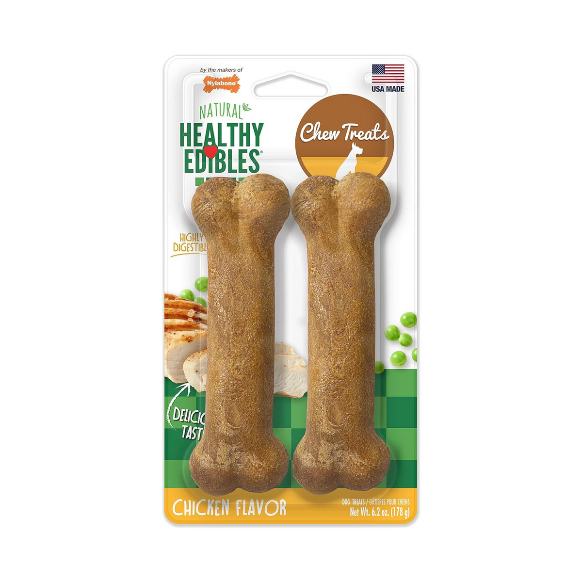 Nylabone Healthy Edibles Chews Chicken Wolf