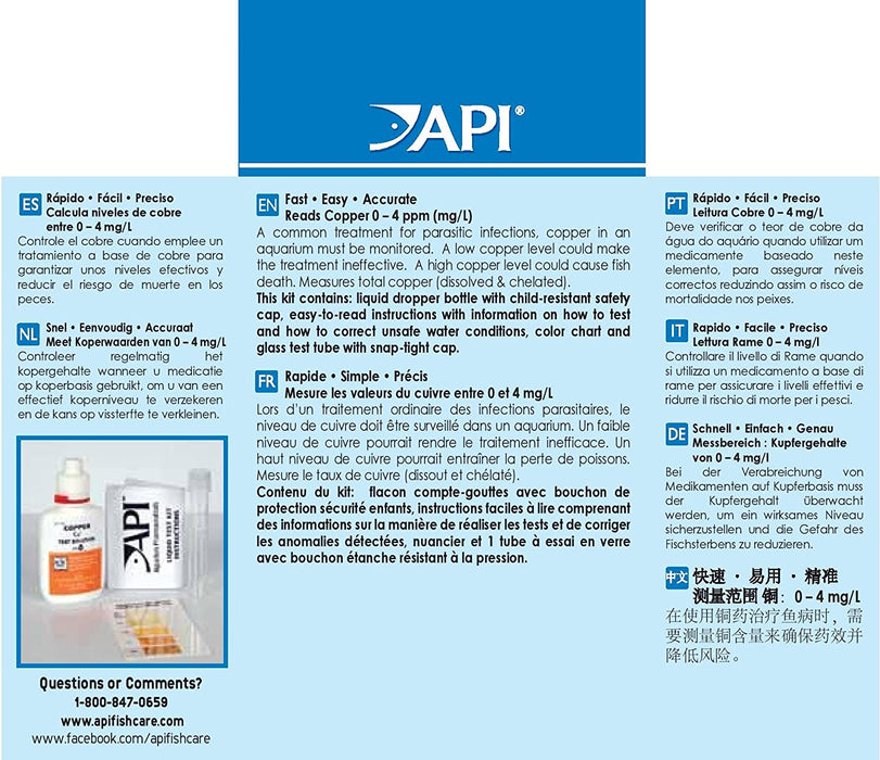 API Copper Cu+ Test Kit Monitor