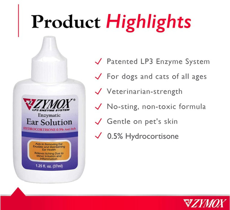 Zymox Enzymatic Ear Solution 
